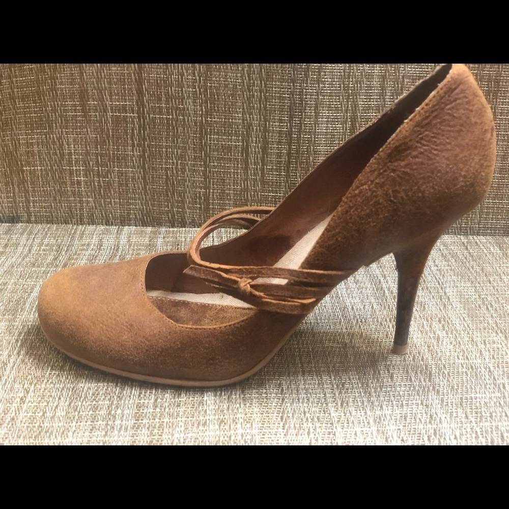 Diesel suede-like high heel pump shoes
